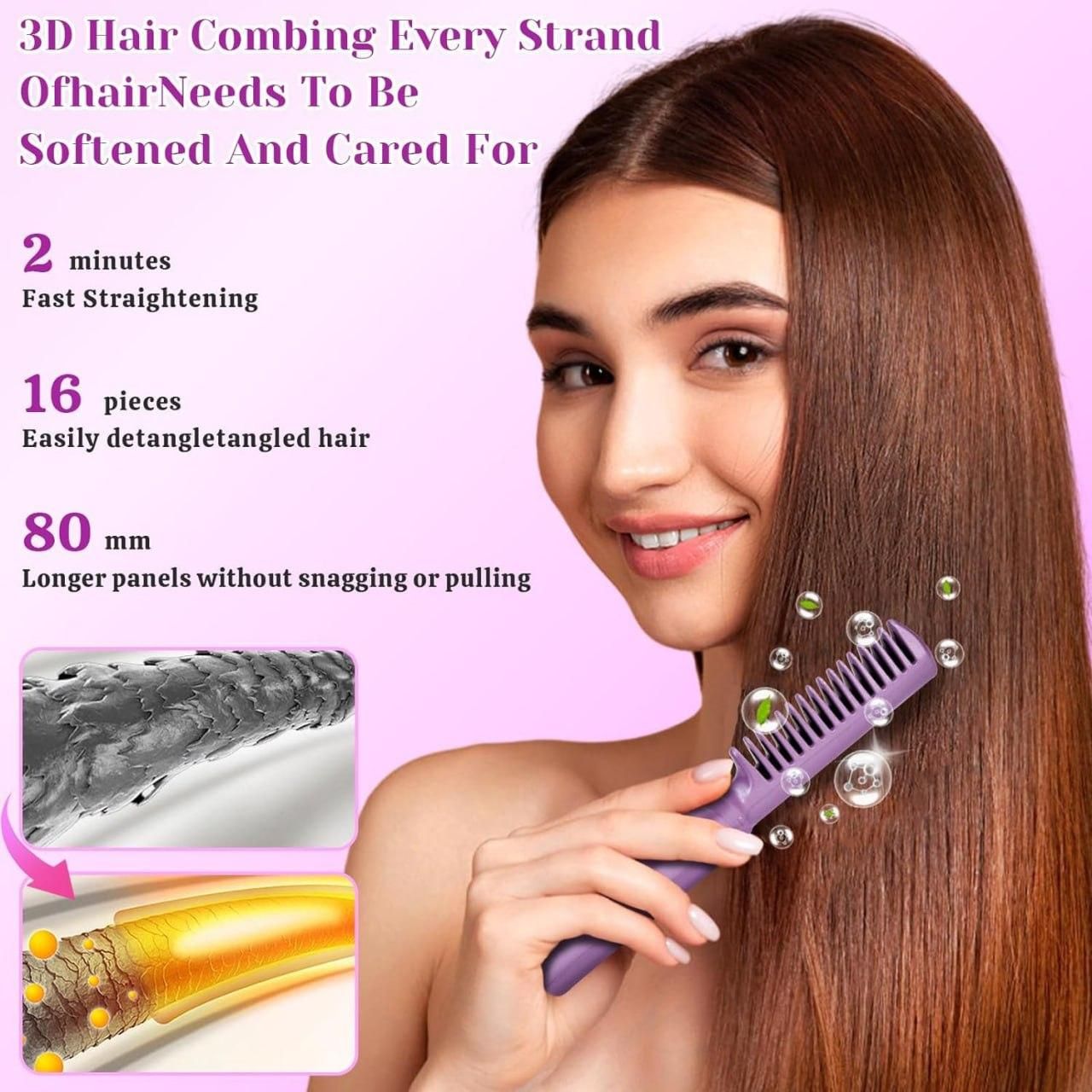 Mini Hair Straightener Comb